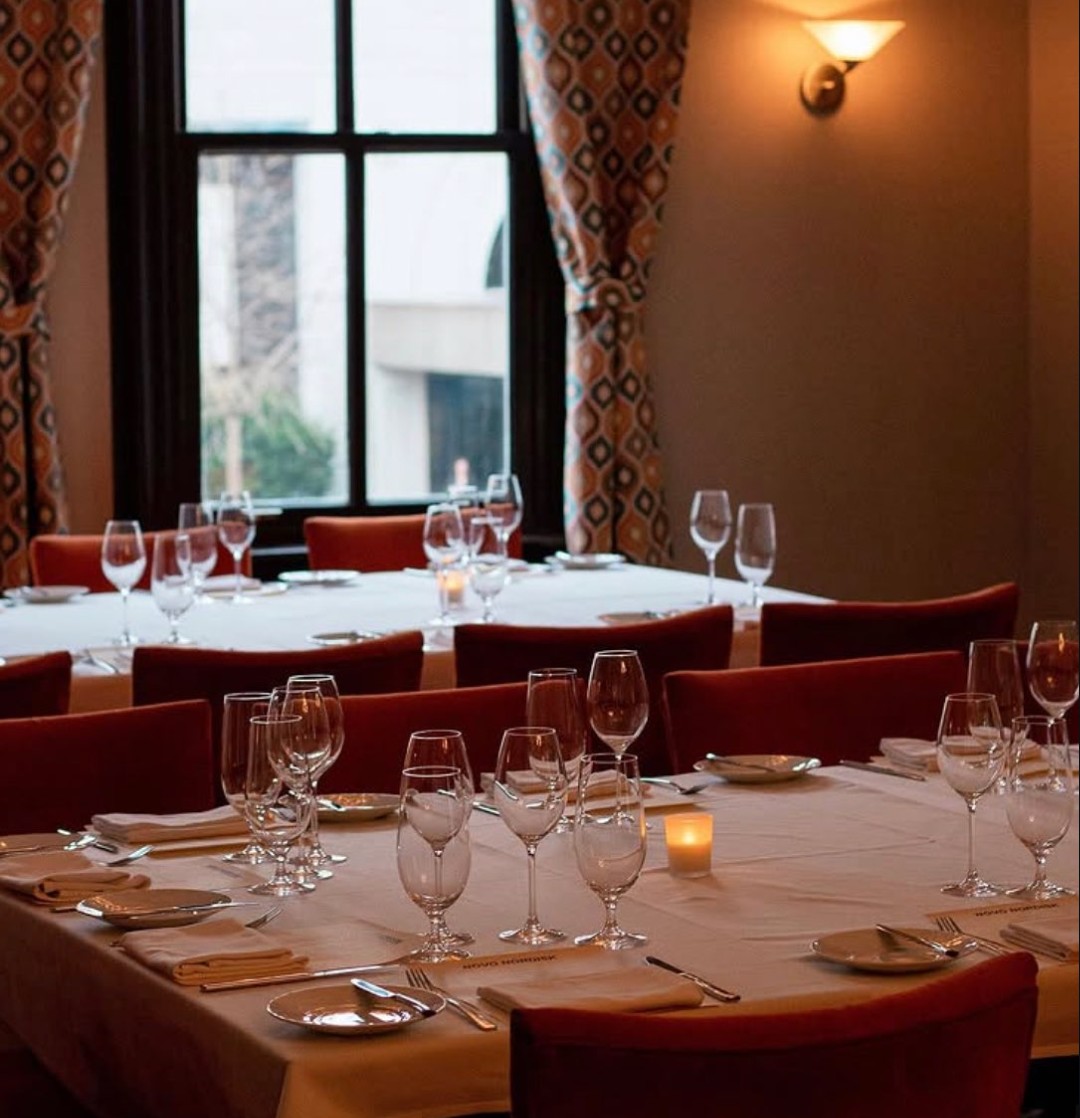 Elegant dining room set for a tasting menu in Ottawa